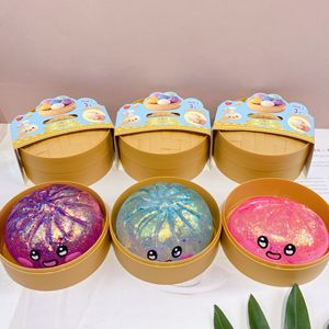 Offre Spéciale : Jouet Anti-Stress Squishy Pâton Souriant à Paillettes, à Remontée Lente, pour Tous les Âges, Moments de Détente - Product Image 1
