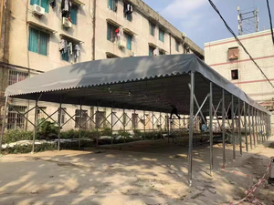 Carpa Retráctil Impermeable <span class=keywords><strong>con</strong></span> Ruedas, Gazebo <span class=keywords><strong>Plegable</strong></span> Resistente <span class=keywords><strong>con</strong></span> Marco Galvanizado para Eventos al Aire Libre - Product Image 6