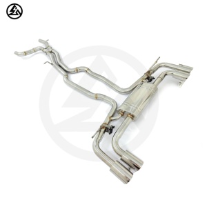 CSZ pour <span class=keywords><strong>Porsche</strong></span> <span class=keywords><strong>Cayenne</strong></span> S/GTS/<span class=keywords><strong>Turbo</strong></span> 958 3.6L 4.8L V6 <span class=keywords><strong>V8</strong></span> 2011-2017 Échappement Ss304 Silencieux à soupapes Télécommande Catback Embouts - Product Image 2