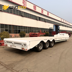 Sử Dụng Và Mới 3 Trục 50 Tấn 65T 80T Giường Thấp Xe Tải Rơ Moóc 13 Mét Thủy Lực Cổ Ngỗng Trailer Cho Bán - Product Image 2