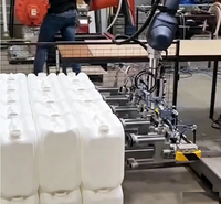 Robot de dépalettisation automatique pour barils, bidons et boîtes métalliques – Machine de dépalettisation pour ligne de production industrielle