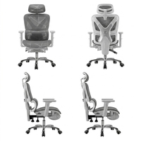Chaise de bureau ergonomique approuvée BIFMA, dossier en maille, pivotante, avec siège respirant pour des longues heures de travail assis
