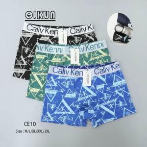 Boxer da uomo di qualità XL/XXL da uomo traspirante in tessuto di Nylon Spandex con Logo Design semplice per vita Plus Size - Product Image 1