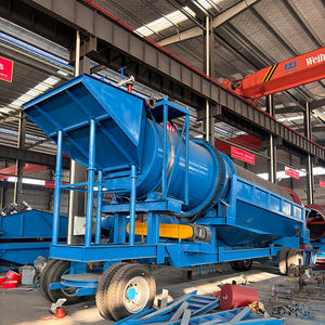 Zimbabwe เครื่องล้างเพชรสีทองสำหรับโรงงานล้างทองมีการฟื้นตัวสูงหน้าจอมือถือแบบ Trommel - Product Image 3