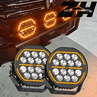 Nouveaux phares LED tout-terrain ODM de 7 pouces avec feux de travail à faisceau spot DRL, feux de route pour camion, projecteurs pour véhicules 4x4, 12V-24V DC