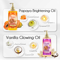 Ensemble d'emballages cosmétiques Huile essentielle naturelle à la vanille pour le corps Amélioration du teint foncé Éclat nourrissant
