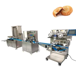 Papa Auto Multifunctional Moon Cake Stamp Three Stuffing Mooncake Making Machine for Factory