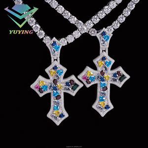 จี้เพชรโมอิสซาไนต์ทรงฮิปฮอปหลากสไตล์ สี D เกรด VVS พร้อมใบรับรอง GRA เงินแท้ 925 ผ่านการทดสอบเพชร ชุบทอง 18k มีสินค้าพร้อมส่ง - Product Image 3