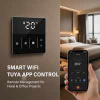 Aire Acondicionado Central Hysen HVAC HY609AC, Termostato de Pantalla Táctil para Calefacción y Refrigeración, Controlador de Temperatura