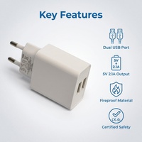 Adaptateur de Voiture 5V2A Chargeur Universel USB Adaptateur 2.1A Chargeurs Chargeur de Téléphone Portable Adaptateur Secteur de Voyage Double Chargeur