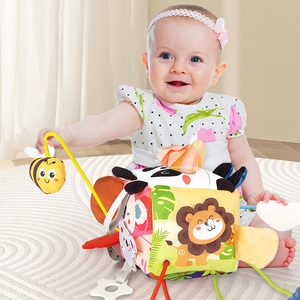 Infant Tissue Box Baby Activity Pull String Hanging <strong>Toy</strong> for Baby Stroller <strong>Car</strong> <strong>Seat</strong> Crib Play Gym - Product Image 6