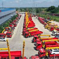 Boom Crane Hidrolik Lipat untuk Penanganan Material Umum