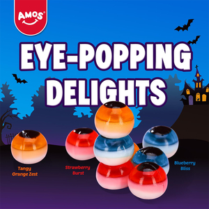 Amos Etiqueta Privada <span class=keywords><strong>FIESTA</strong></span> DE Halloween sabor a fruta 3D dulces forma de globo ocular caramelos de goma - Product Image 5