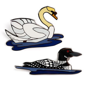 Custom Metal Ambachten Schattige Vogels Broche Slikken Uil Duif Kraai Badge Sky Dier Emaille Pin Accessoire - Product Image 5