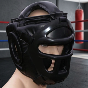 Casque de boxe noir personnalisé, protège-tête, modèle BG-10117, Pakistan - Product Image 3