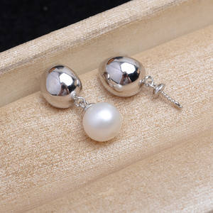 ต่างหูเงินแท้ S925 รูปทรงลูกบาศก์ ประดับพู่ยาว สำหรับผู้หญิง อุปกรณ์ทำเครื่องประดับมุก DIY 923 ชิ้นส่วนกึ่งสำเร็จรูป - Product Image 3