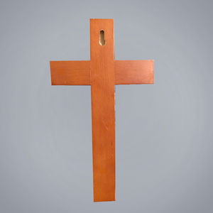 Pendentif gothique en bois massif, pendentif de sautoir en alliage de Crucifixion, pendentif de bœuf de l'orthodontie orientale, relique catholique solide - Product Image 3