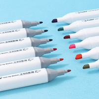 Foska Vente Chaude Art Croquis Non Toxique À Base D'alcool Encres Dessin Art Double Plubs Étanche Alcool Marqueur Permanent Stylo pour Enfants