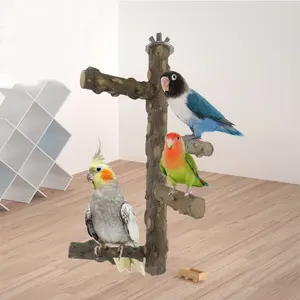 OEM поставщик, попугая, жевательные колокольчики, перец, дерево, активная подставка, рамка, игрушки для птиц