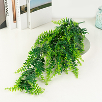 D16 Décoration Maison Mariage Boutique Simulation Fougère Herbe Plante Verte Feuilles Persanes Fleur Murale Suspendue Plantes Artificielles Vignes