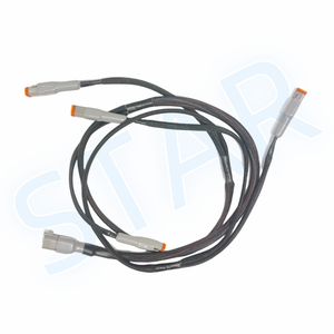 Özel Deutsch DT 2 Pin dişi DT06-2S * 3 + 6 Pin erkek su geçirmez konnektör DT04-6P lastik çizme ile otomotiv kablosu koşum - Product Image 1