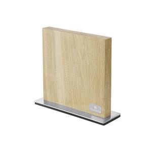 Zassenhaus <b>Magnetic</b> Knife <b>Block</b> Wood Base Stainless Steel Stand Kitchen Storage - Product Image 1