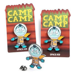 En gros Épinglette Personnalisé <span class=keywords><strong>2d</strong></span> 3D Argent Doux Émail Badges En Métal En Alliage De Zinc Mignon Dessin Animé Anime Épingles En Émail avec Carte D'emballage - Product Image 1