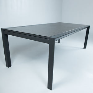 Mobilier d'extérieur <span class=keywords><strong>Table</strong></span> à rallonge en <span class=keywords><strong>aluminium</strong></span> pour <span class=keywords><strong>12</strong></span> <span class=keywords><strong>personnes</strong></span> Plateau en verre - Product Image 3