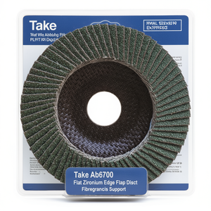 Disque à lamelles plat en zirconium Ttake Ab6700 125x22 mm avec support en fibre de verre - Product Image 2