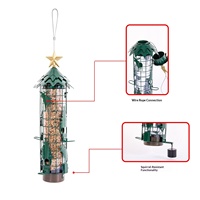 Mangeoire à oiseaux en métal intelligente et élastique anti-écureuil pour jardin et cour, alimentation des oiseaux sauvages, nouvelle collection transfrontalière, Chine
