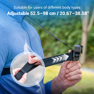 Support de poitrine réglable à dégagement rapide JJC en nylon, spandex et ABS noir pour accessoires de caméra d'action Osmo Nano - Product Image 5
