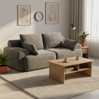 Canapé Chesterfield deux places MOQ 100 Mousse personnalisée Corduroy coloré Salon Emballage sous vide comprimé Matériel en tissu