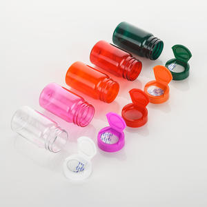 <span class=keywords><strong>Suplemento</strong></span> nutricional PCR PET botella para píldora tableta de vitamina Cápsula de polvo con tapa de rosca grado alimenticio Color rojo verde - Product Image 3