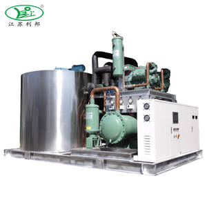 Mesin pembuat es serpihan air garam Harga China 5 10 Ton mesin pembuat serpihan es laut industri untuk ikan - Product Image 1