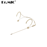 Microphone-casque miniature 3 mm léger avec crochet d'oreille pour performance scénique et présentation