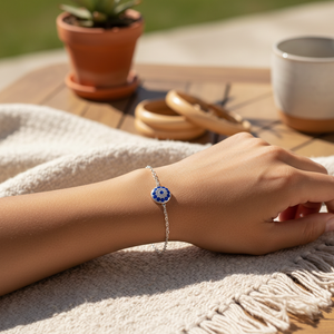 Pulsera Cadena Ojo Malvado Diámetro 0,8 cm - Product Image 3