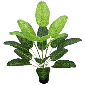Árbol <span class=keywords><strong>de</strong></span> Plátano Artificial Ravenala <span class=keywords><strong>de</strong></span> 82 cm con 18 Cabezas, Planta <span class=keywords><strong>de</strong></span> Plástico <span class=keywords><strong>de</strong></span> Tacto Real para Decoración <span class=keywords><strong>de</strong></span> Interiores del Hogar, Jardín y Oficina - Product Image 2