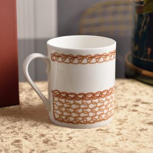 <b>Bone</b> <b>China</b> Ceramic Cup Kit with Head Style Cap-Dishwasher & Microwave Safe Dinnerware <b>Sets</b> for Office Afternoon <b>Tea</b> - Product Image 2