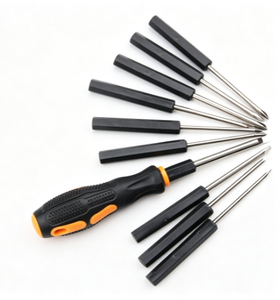 Juego de Destornilladores Multiusos de Acero al Carbono, Kit de Herramientas de Reparación con Mango de Plástico, para Mantenimiento del Hogar y Bricolaje - Product Image 2