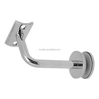 Support de main courante en acier inoxydable 304 de conception moderne pour balustrade de pinces de verre d'appartement