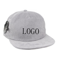 Topi Snapback Kasual Hip Hop Polos dengan Logo Bordir Kustom, Bahan Katun Bernapas, Model Flat Bill