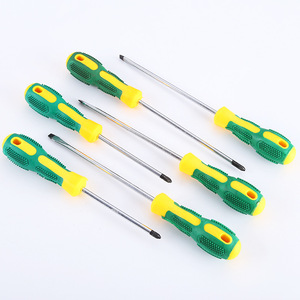 <b>Screwdriver</b> <b>Set</b> Phillips And Flathead Industrial Grade Anti Slip Handle Magnetic Tip For Household Repair Tools - Product Image 1