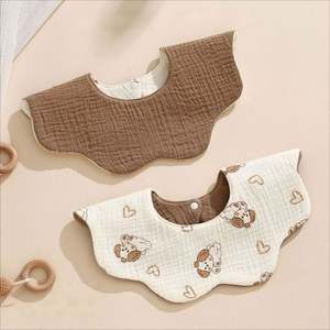 Baberos de Bebé Modernos, Impermeables, de Algodón, para Primavera y Verano, con Diseño Giratorio de 360 Grados - Product Image 1