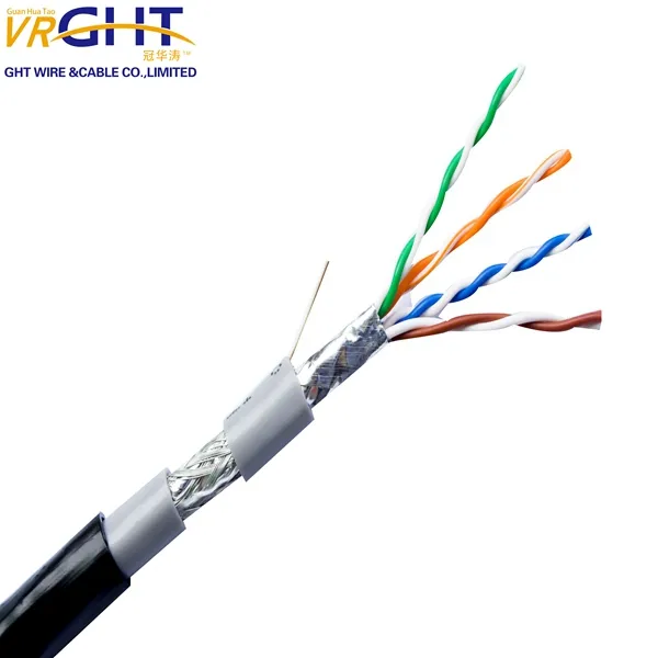 Sftp cat5 케이블 상자 옥외 케이블 cat5e 케이블 305m PE 재킷 utp/ftp cat6 cat6a cat7