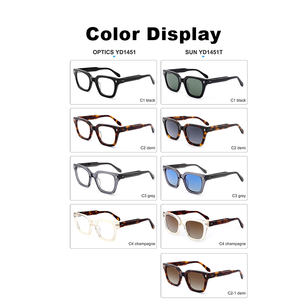 Chất lượng cao Vogue sang trọng Kính mắt Acetate quang Khung kính đọc sách chống ánh sáng màu xanh kính cho nam giới phụ nữ OEM ODM Logo - Product Image 3