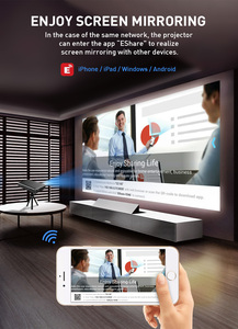 Rechargeable Home Theater LED Light 3D 4K 1 to 8 Smart <strong>Android</strong> Mini <strong>Projector</strong> - Product Image 4