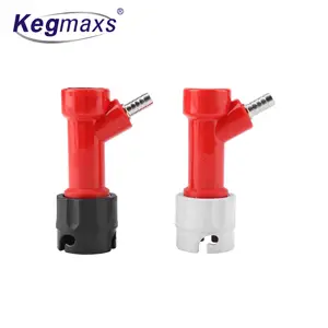 Kegmaxs ชุดอุปกรณ์เชื่อมต่อการต้มเบียร์ที่บ้าน,1/4 Pin Lock Coupler สำหรับโค้ก Keg