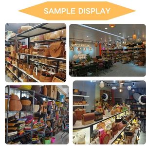 Cesta de Almacenamiento de Pañales Rectangular Azul Tejida de Paja HN, Cesta de Regalo Portátil de Jacinto de Agua - Product Image 6