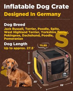 Inflatable Dog <b>Crate</b> 3 Size Car Pet Waterproof Foldable Portable Kennel for Small Dogs | Travel Camping Indoor Outdoor S-S Super - Product Image 4