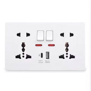 <span class=keywords><strong>Enchufe</strong></span> Multifunción Doble Tipo 146 Estándar Británico de 13A con Interruptor y <span class=keywords><strong>Enchufe</strong></span> USB Tipo-C - Product Image 3